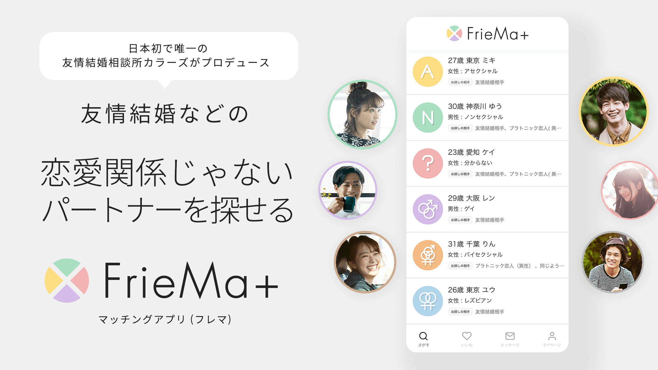 モバイル(iOS / Android)向けマッチングアプリの開発